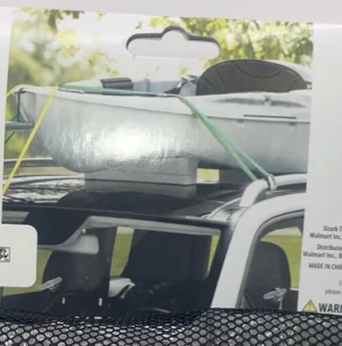 KAYAK CANOE CRAFT UNIVERSAL CAR TOP CARRIER KIT OZARK TRAIL 