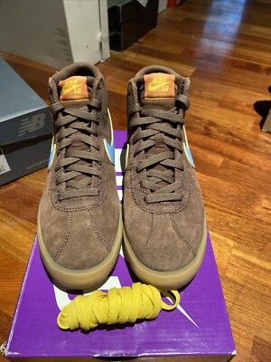 Why So Sad x Nike SB Bruin High Womens Size 9.5 Chocolate Blue DX4325-200 Mens 8