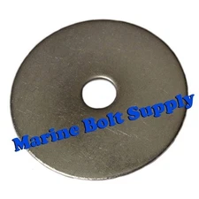 Standard Type 18-8 Stainless Steel Fender Washers (Sizes #6 to 1/2")