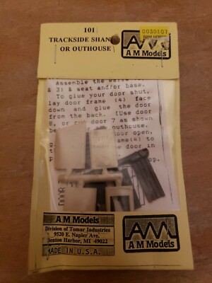 AM Models HO/HOn3 Trackside Shanty or Outhouse AM-101 NEW