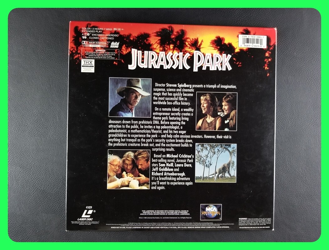 Jurassic Park [Widescreen] (1994, Laserdisc) | eBay
