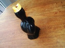 ALTER VINTAGE GLASIERTER AMSEL TORTENTRICHTER MIT ORANGEN SCHNABEL TOP ZUSTAND #1