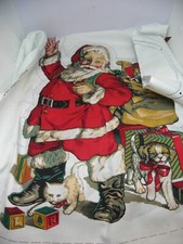 A Christmas Gathering Santa Claus Stuffed Santa Pattern Sheet 23" Tall