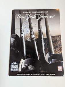 Tino Martinez NY Yankees Signed Program