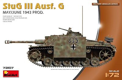 StuG III Ausf. G May/June 1943 Prod. Tank 1:72 Plastic Model Kit MINIART