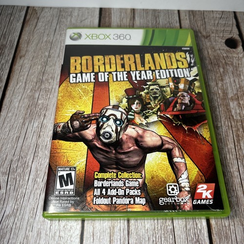 Borderlands 1 and 2 Microsoft Xbox 360 Video Game Complete CIB - Picture 2 of 8