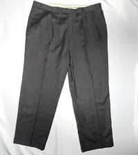 Vintage CHAPS Ralph Lauren Men's Charcoal Grey Dress Pants Size 42x30