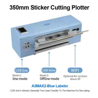 Sticker Cutting Plotter Camera Profile Die Cutting Machine 100W USB Port U Disk