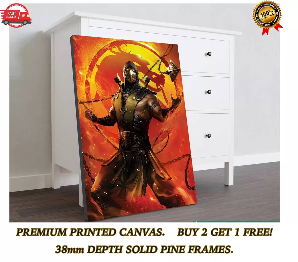 Poster Mortal Kombat - Scorpion, Wall Art, Gifts & Merchandise