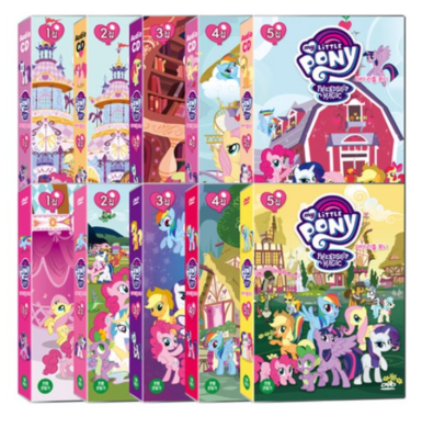 My Little Pony Season 1+2+3+4+5 DVD CD Set English Animation For