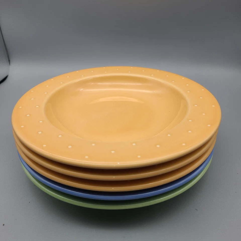 "Juego de platos de pasta ensalada sopa puntos en relieve Waechtersbach (5) 8,5"" coloridos" Foto 2 de 4