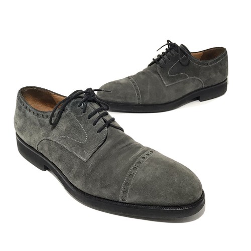 Magnanni Mens Suede Leather Cap Toe 