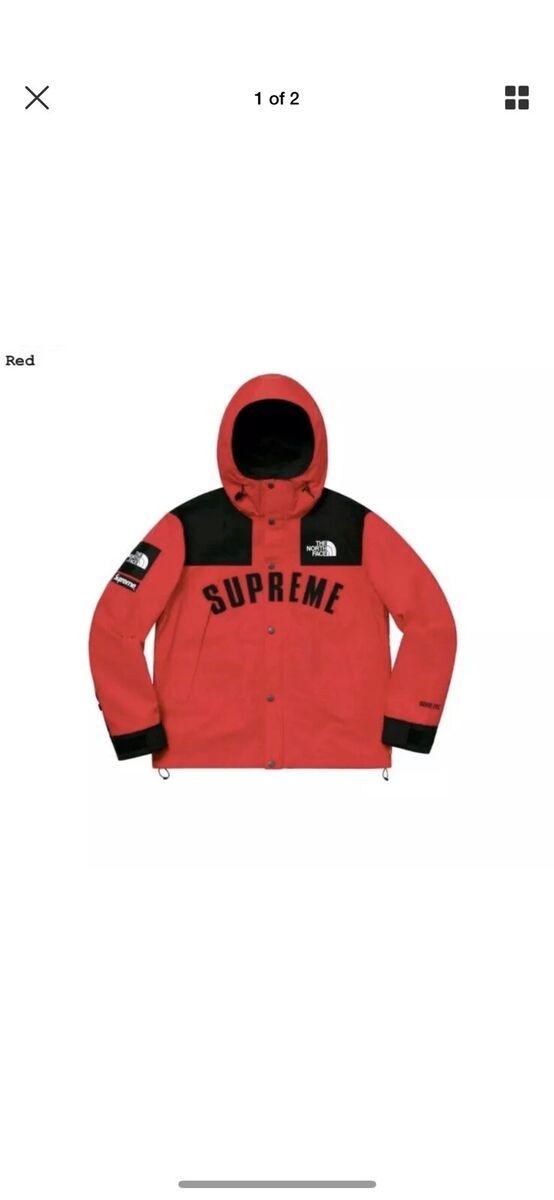 Supreme The North Face TNF Arc Logo Mountain Parka Red size Medium M DS  goretex