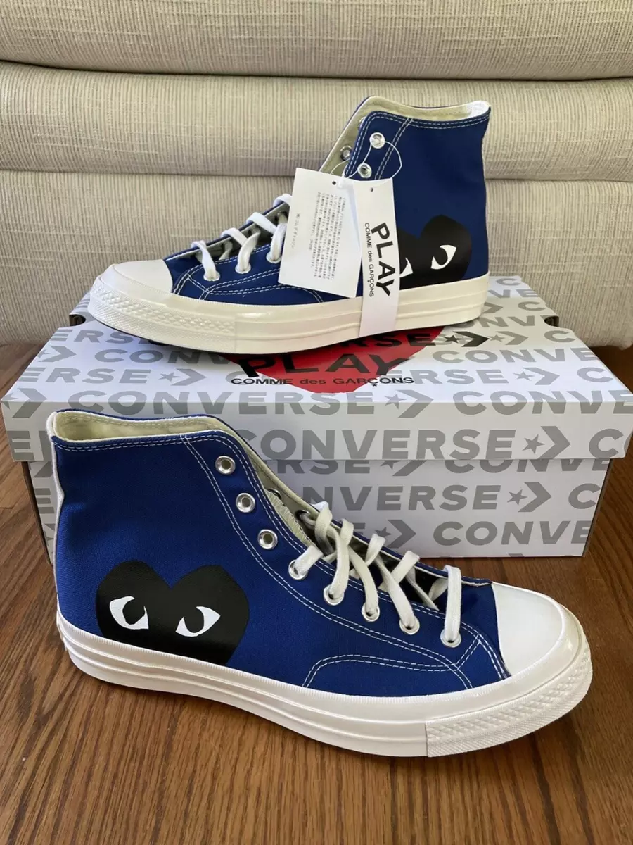 Converse x Comme des Garcons PLAY Hi Blue Chuck Taylor All-Star 70