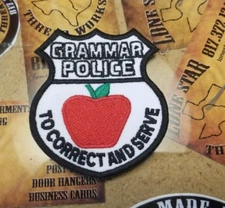 EMBROIDERED GRAMMER POLICE PATCH (Please Read Ad))