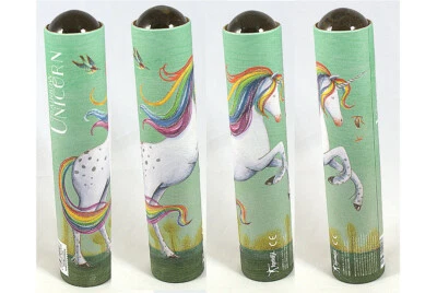 LONDJI SPANIEN Oktaskop in Kartonhülse, LONDJI Rainbow, ca. 19 cm Länge Umgebungs Kaleidoskop