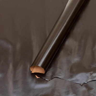 LEATHER4CRAFT Ziegenleder Köcher Leder pflanzlich hellbraun, dunkle Schokolade, A-Größe Platten 0,5-0,7 mm