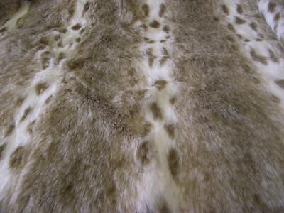 Luxus Tier Kunstfell Stoff Material - Braune Luchs