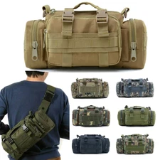 Tactical Military Molle Chest Fanny Pack Backpack Camping Hiking Travel Bag