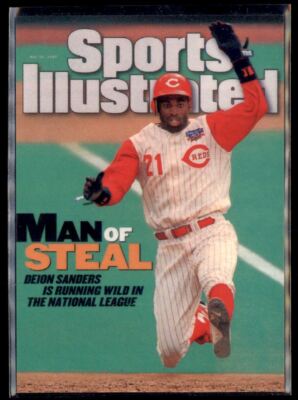 1998 Fleer Sports Illustrated Deion Sanders Cincinnati Reds #9C | eBay
