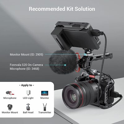 Cage SMALLRIG Pour Sony ZV-E10 II - Serre-Câble HDMI, Plaque Arca, Griffe Froide - Compatible Vlog
