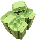 Green Egg Boxes - Effect 6 Style Quality Cartons Med - X Large Size eggs to 73g