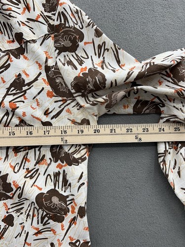 Vintage Panhandle Slim Women’s 16 Western Shirt Brown Floral Pearl Snaps - Picture 6 of 9