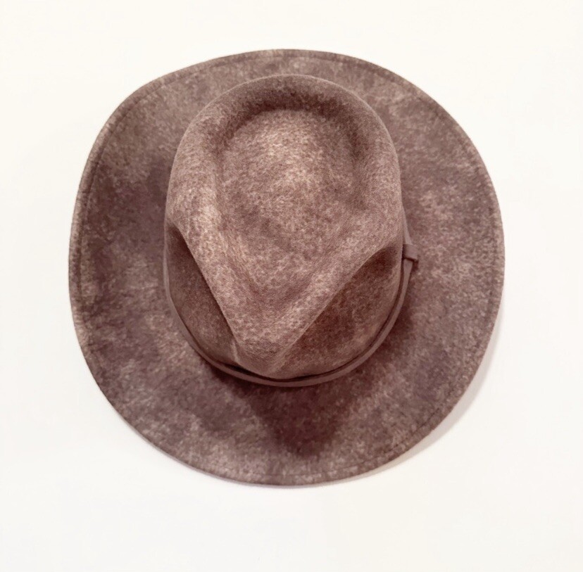 NWOT Free People Mossant of Paris Trail Dusted Cowboy Hat in Gray  Size Medium Free People x Mossant NWT Trail Dusted Cowboy Hat | eBay main image 2