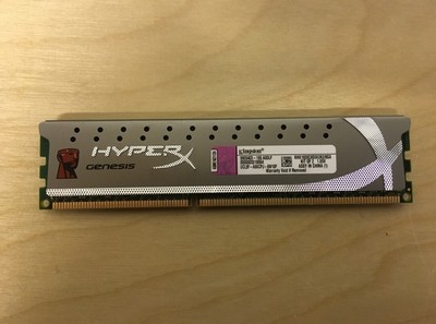 Kingston memory hyper x 8gb 1600mhz ddr3 non-ecc cl9 dimm (kit of 2) xmp x2 grey series (740617183085)