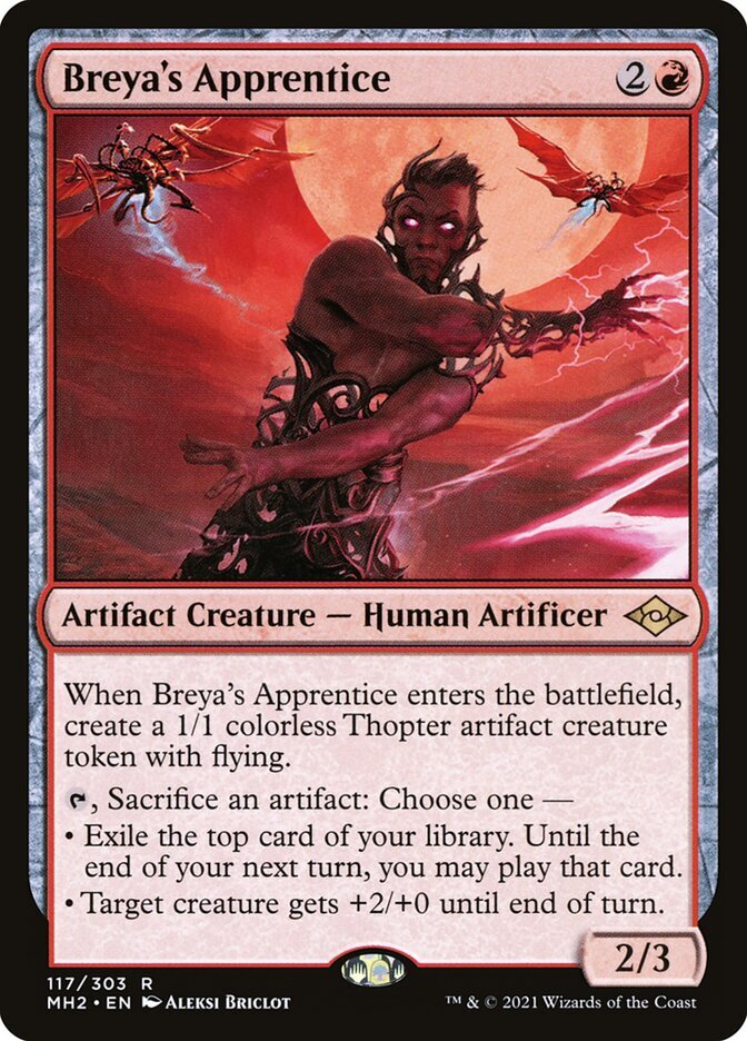 Magic the Gathering (mtg): MH2: Breya's Apprentice  (x 4) - Rare