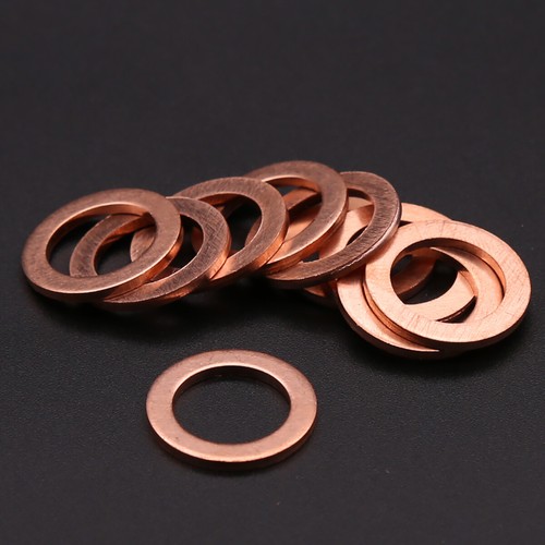 Copper discs washers copper rings copper gasket sealing rings M4-M33 - Picture 1 of 8