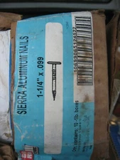 (1 LB BOX) 1 1/4" Aluminum SIERRA Trim Nails Grip Rite 1K2548