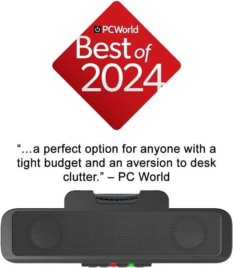 Cyber Acoustics USB Speaker Bar (CA-2890) – Stereo Powered Black - - Image 2 of 4