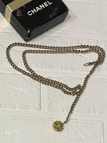 CHANEL Chain Belt Necklace Lion Motif Gold 85cm Vintage Rare Used - Picture 6 of 14