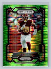 2023 Panini Prizm #400 K.J. Henry Neon Green Pulsar NFL RC Washington Commanders