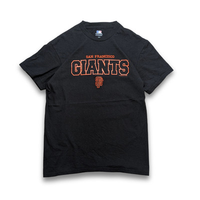 San Francisco Giants MLB T-Shirt Herren Schwarz Orange Bestickt M Baseball