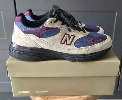 New Balance 993 x Aimé Leon Dore MiUS Gr. 47,5 US 13 Taupe Lila Blau Schwarz