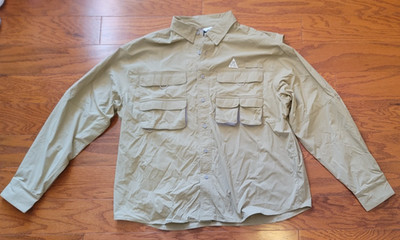 NEW NWT Men's Nike ACG Orb Weaver Dri-FIT ADV UV Shirt Beige Large $135