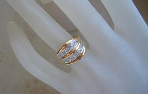 Ring mit Brillanten Diamanten aus in 18 Kt 750 er Gold Grösse 53 Edel - Picture 2 of 12