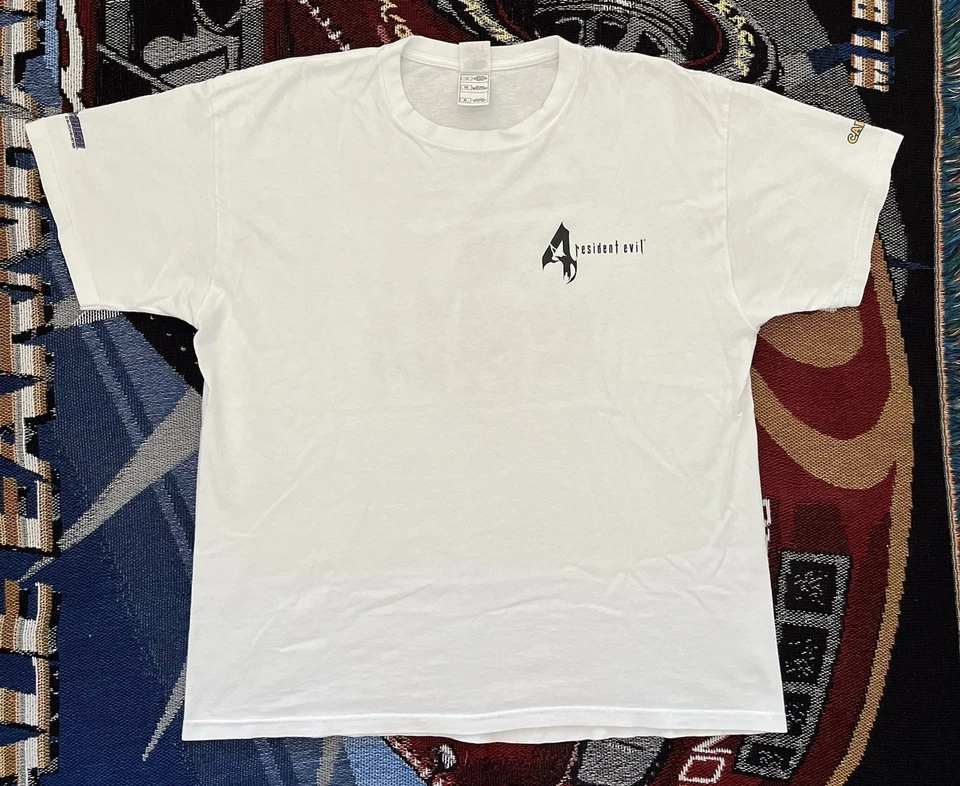 Vintage Resident Evil 4 Shirt Mens XL Promotional RARE Capcom Blockbuster Promo - Image 2 of 4