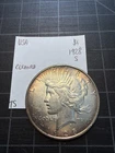 USA Silver Peace Dollar 1928 S Cleaned