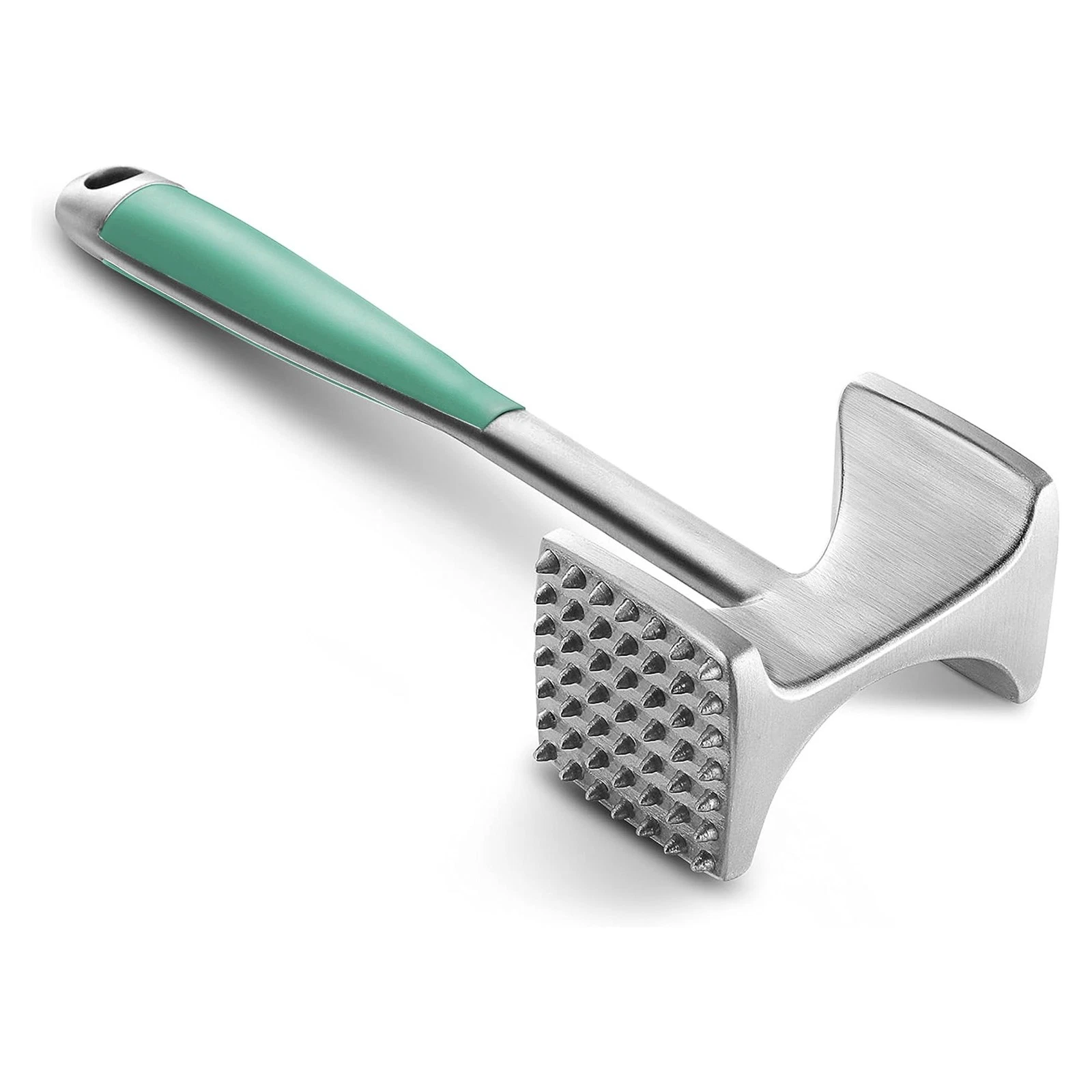 Meat Tenderizer Hammer with Comfortable-Grip Handle, Dual-side Mallet for Kit...