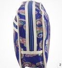 Etro Womens Canvas Paisley Print Zip Makeup Case Blue- Perfect, Never Used Cond — photo 4