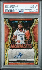 2024 PANINI OBSIDIAN MAGMATIC SIG EE GOLD FLOOD ISAIAH JOE /10 PSA 10AUTO#ms-ijo