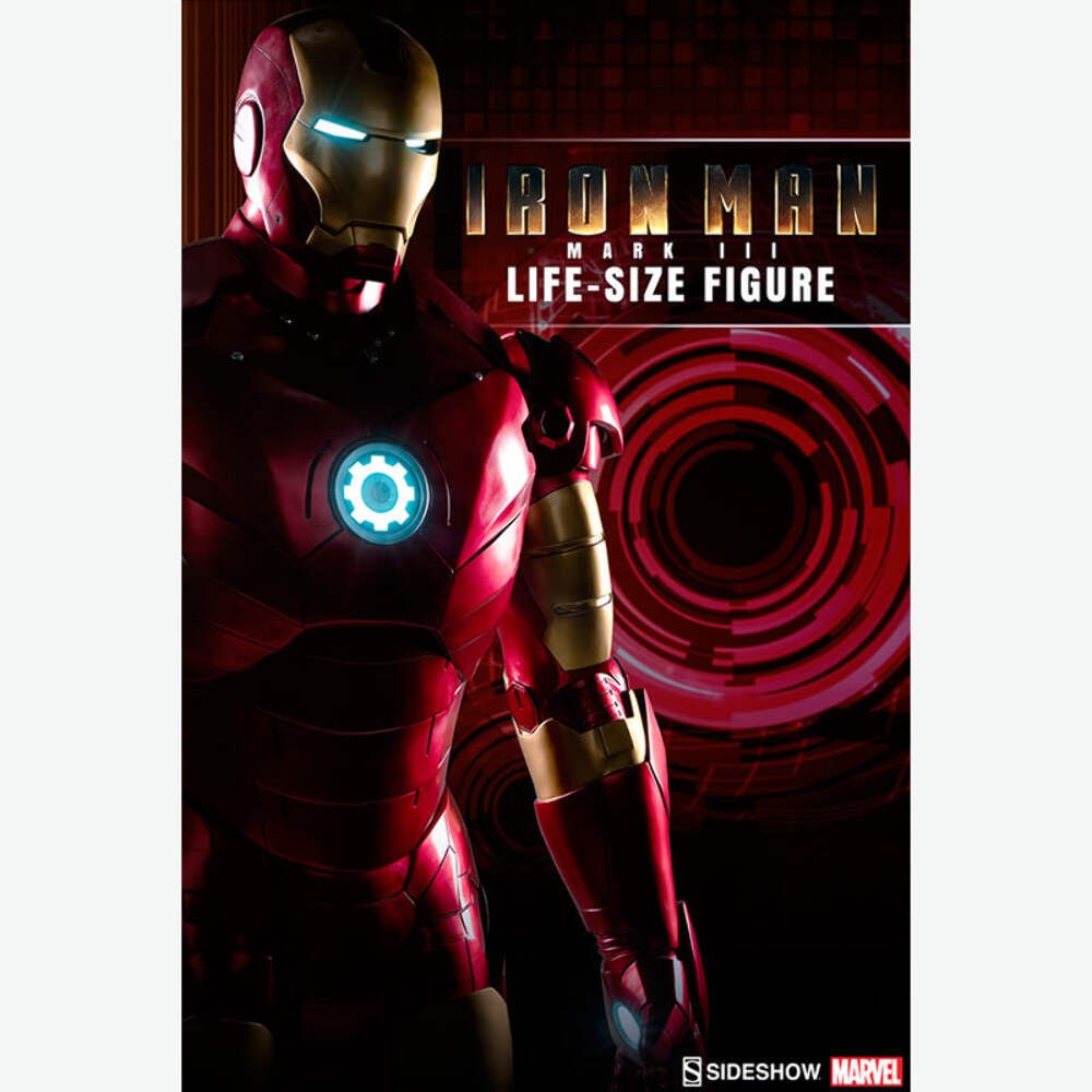 SIDESHOW COLLECTIBLES Marvel Iron Man Mark III Life Size Statue 1