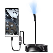 5.5MM TYPE-C Endoscope Camera IP67 Waterproof 6 LEDs Adjustable USB Android Flex