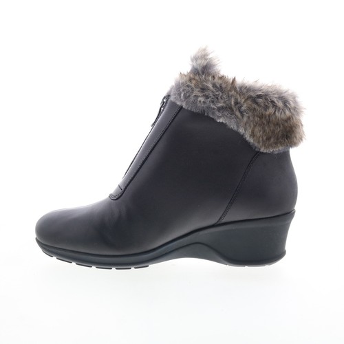 Easy Spirit Fairlae SEFAIRLAE Womens Black Leather Casual Dress Boots 7 - Picture 3 of 4