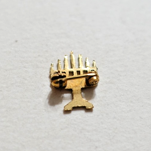 Menorah Candlestand Vintage TINY SMALL LAPEL PIN Worship God Jewish | eBay