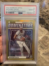 2022-23 Panini Donruss Optic Gold Prizm /10 Anthony Davis #6 PSA 10 Lakers