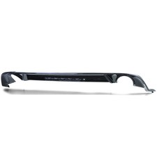 Sport Heckdiffusor Einzelrohr beidseitig Schwarz Glanz für VW Golf 7 GTI 17-21